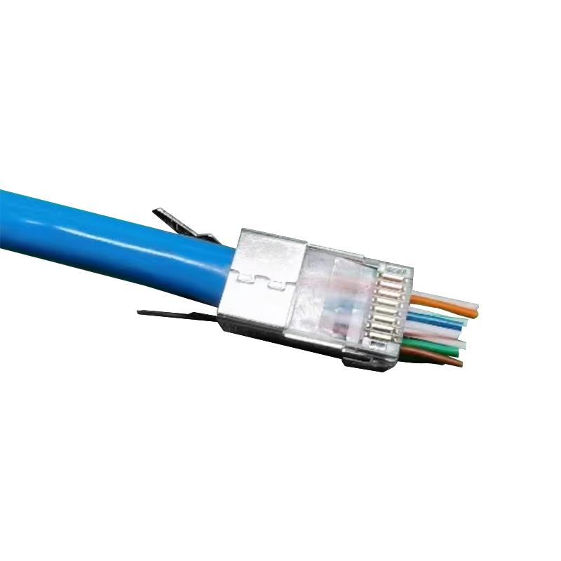 CAT6A CAT7 FTP 8P8C RJ45 وحدات التوصيل تمر عبر