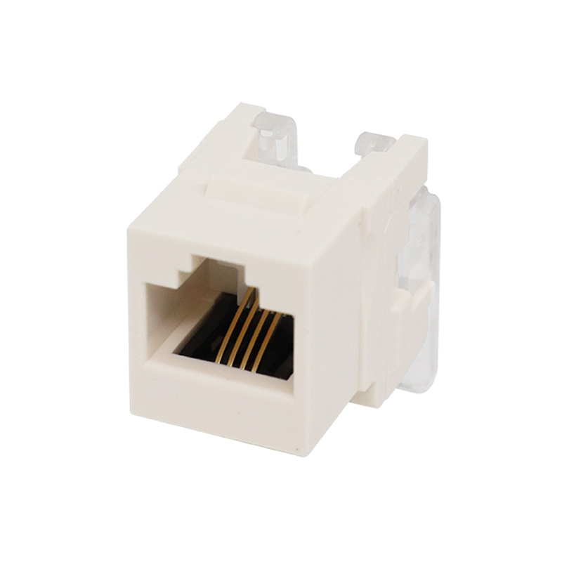 CAT3 RJ11 6P4C، 180 درجة، مقبس كيستون UTP بدون أدوات