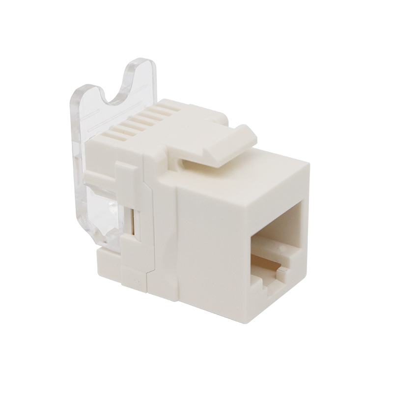 CAT3 RJ11 6P4C، 180 درجة، مقبس كيستون UTP بدون أدوات