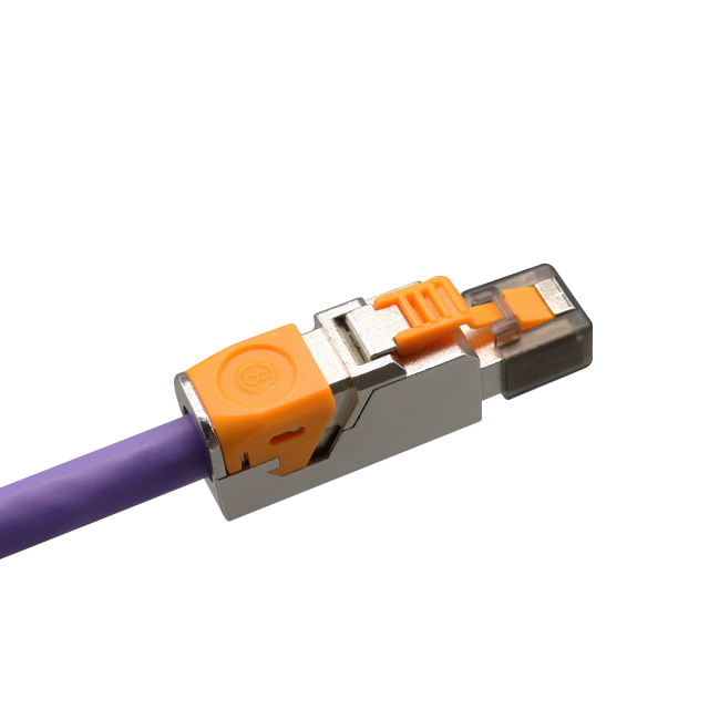 CAT8 FTP Toolless RJ45 قابس إنهاء المجال مع قفل