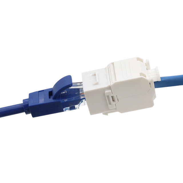 STP CAT6A 180 درجة مقبس كيستون غير محمي بدون أدوات