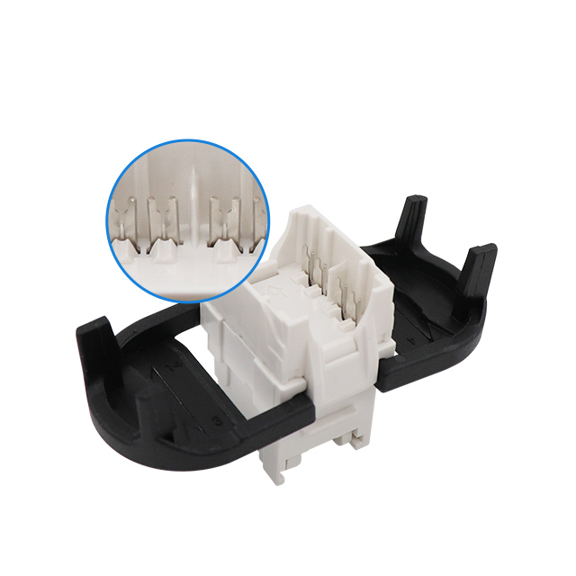 CAT6 RJ45 180 درجة نوع 3M من مقبس كيستون بدون أدوات UTP