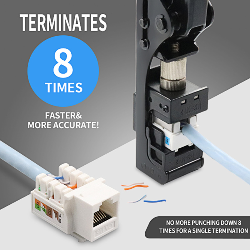 RJ45 أداة كيستون لانهاء السرعة ل90 درجة PX-T-FN