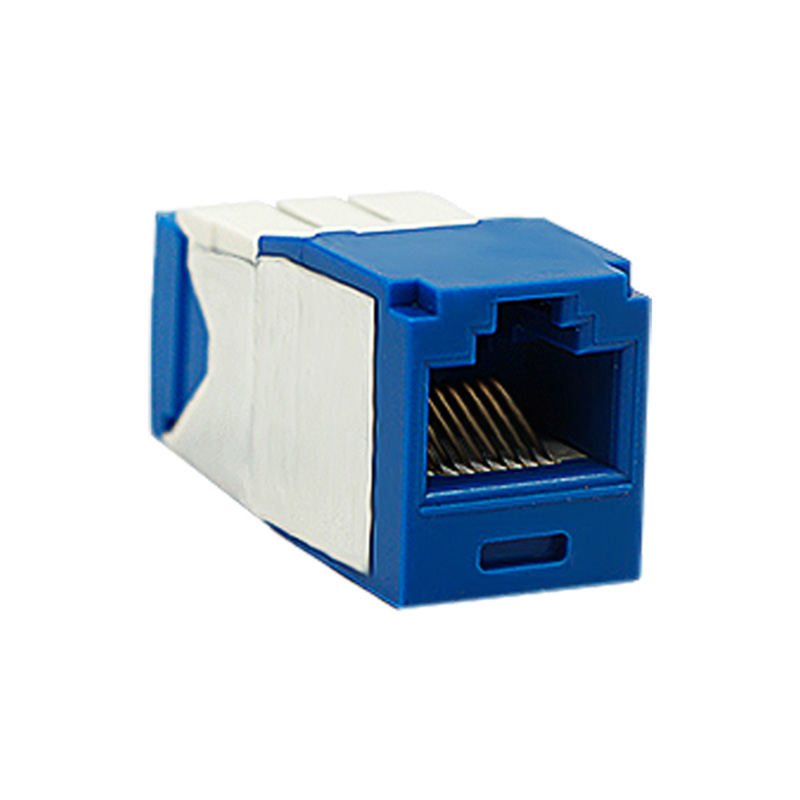 CAT6A FTP واحد محمي 180 درجة Keystone Jack