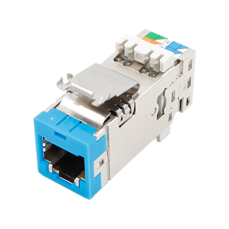 Cat6 مطلي بالنحاس النقي مع مقبس Keystone لشبكة FTP الذهبية